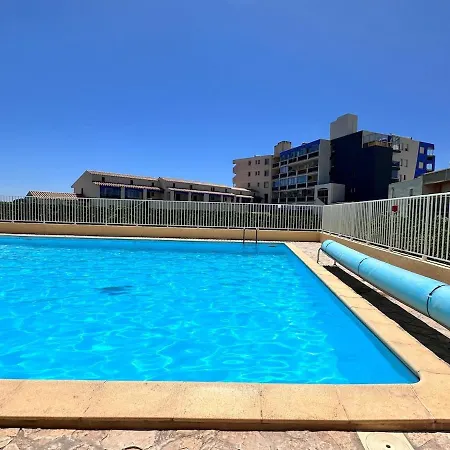 아파트 Saint Ange Barcares For 4, Sea View Pool Wifi 르발카레스